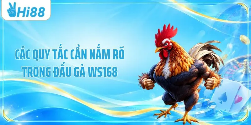 Các quy tắc cần nắm rõ trong đấu gà WS168