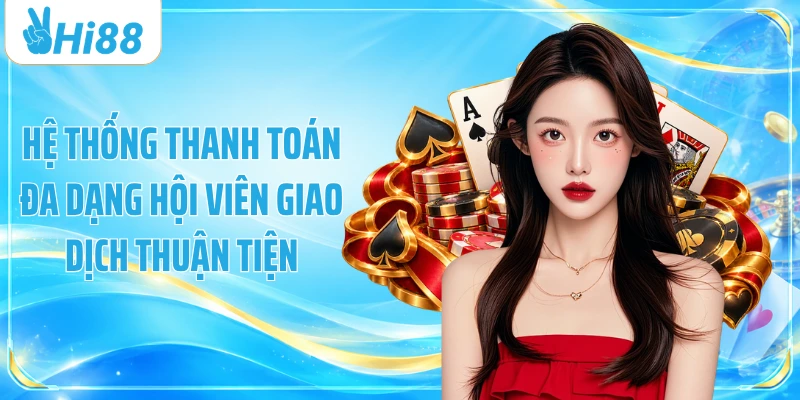Hệ thống thanh toán đa dạng hội viên giao dịch thuận tiện