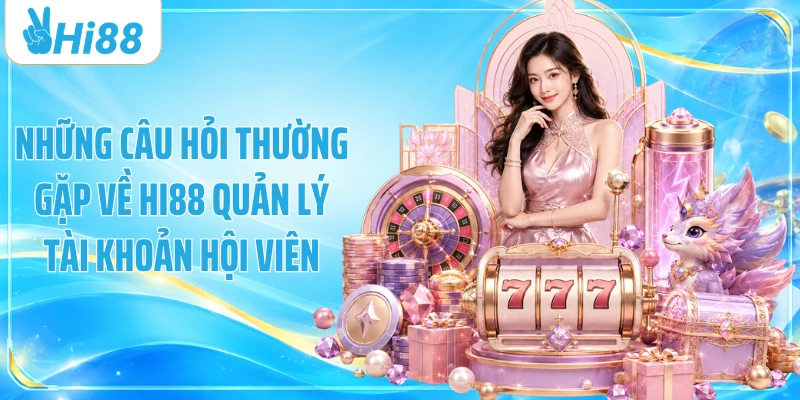 Những câu hỏi thường gặp về Hi88 quản lý tài khoản hội viên