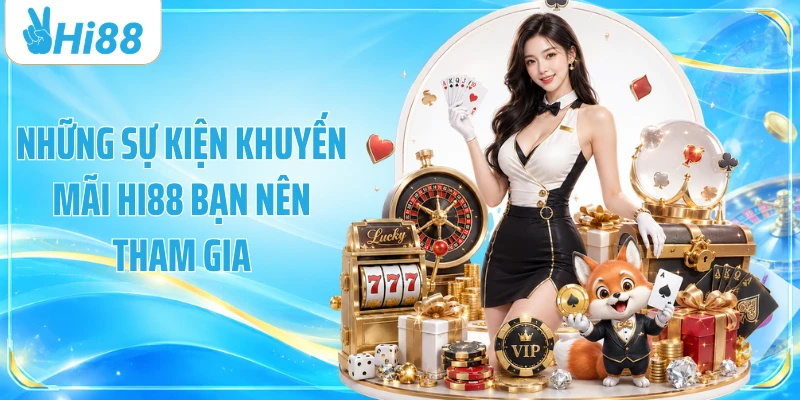 Những sự kiện khuyến mãi Hi88 bạn nên tham gia