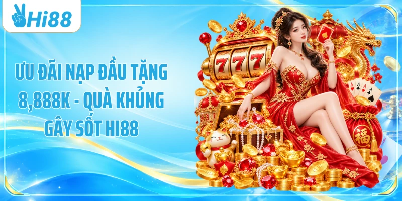 Ưu Đãi Nạp Đầu Tặng 8,888K - Quà Khủng Gây Sốt Hi88